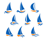 Yachting+and+regatta+symbols+for+yacht+sports+design