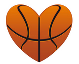 Realistic+basketball+heart+isolated+on+white+background+for+sports+design