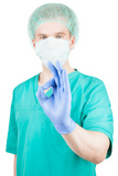Male+surgeon+with+thumb+up+and+isolated+on+white