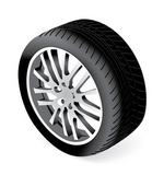 Beautiful+vector+wheel+isolated+on+white+background