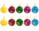 Set+of+Christmas+%28New+Year%29+balls+for+design+use.+Vector+illustration.