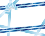 blue and white ribbon background