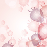 vector illustration of strawberries background