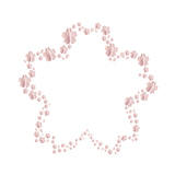 background illustration of cherry blossoms frame