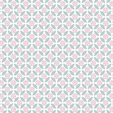 Seamless abstract pattern with geometric shapes and sakura.