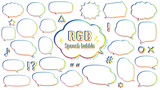 RGB speech bubble illustration